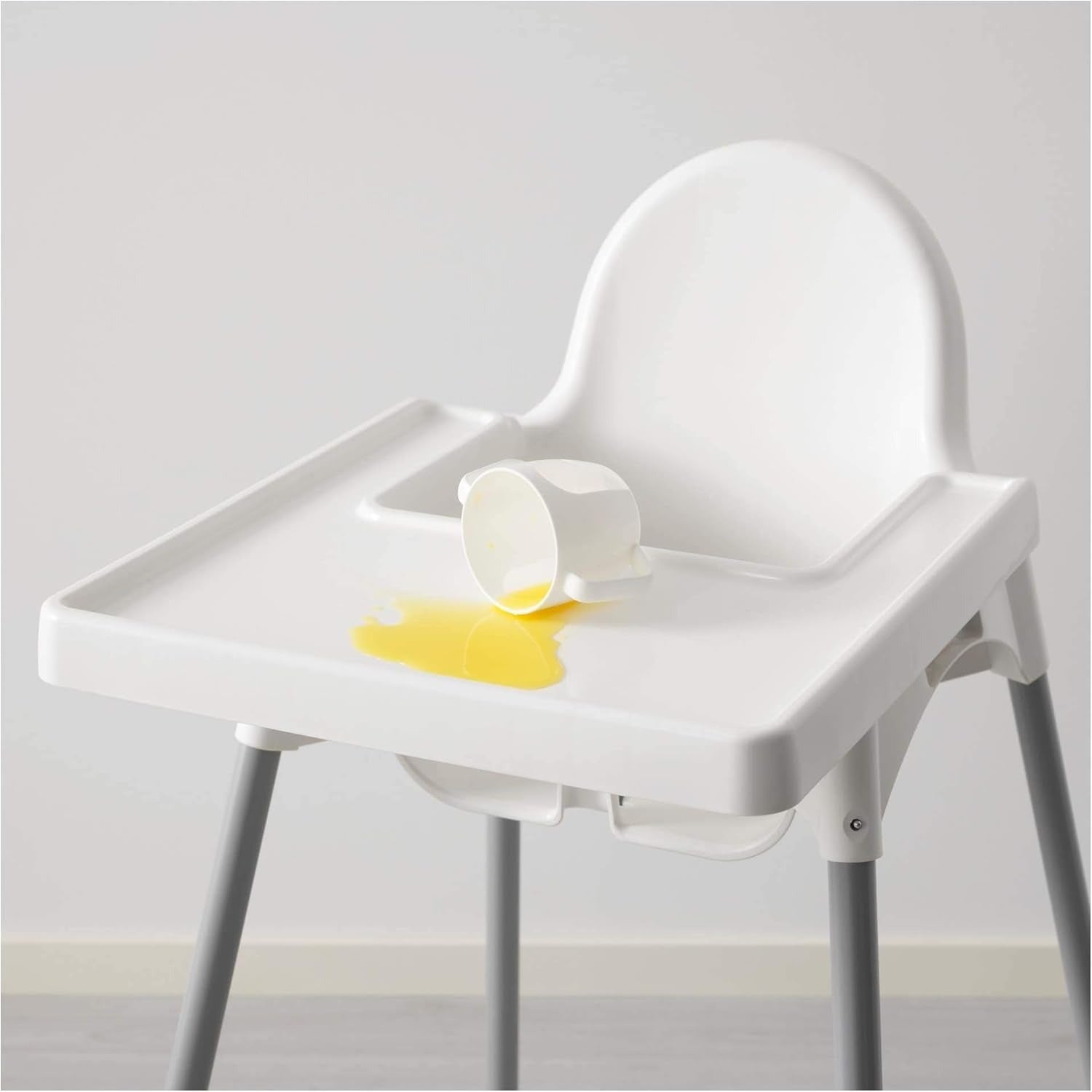Trona Bebe Portátil, Fácil de Desmontar y Transportar, Segura, Estable y Resistente, Incluye Cinturón de Seguridad, Trona Bebé para Comer