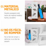 Paragüero de Metal para Entrada, Hogar y Oficina, Diseño Vertical Decorativo Calado de Paraguas, Estructura Abierta para Organizar Paraguas, Blanco, 15.5 x 15.5 x 49 cm