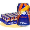 AQUARIUS Naranja, Bebida Hidratante con Sales Minerales, Baja en Calorías, Bebida Isotónica Sabor Naranja, Pack de 24 Latas de 330ml