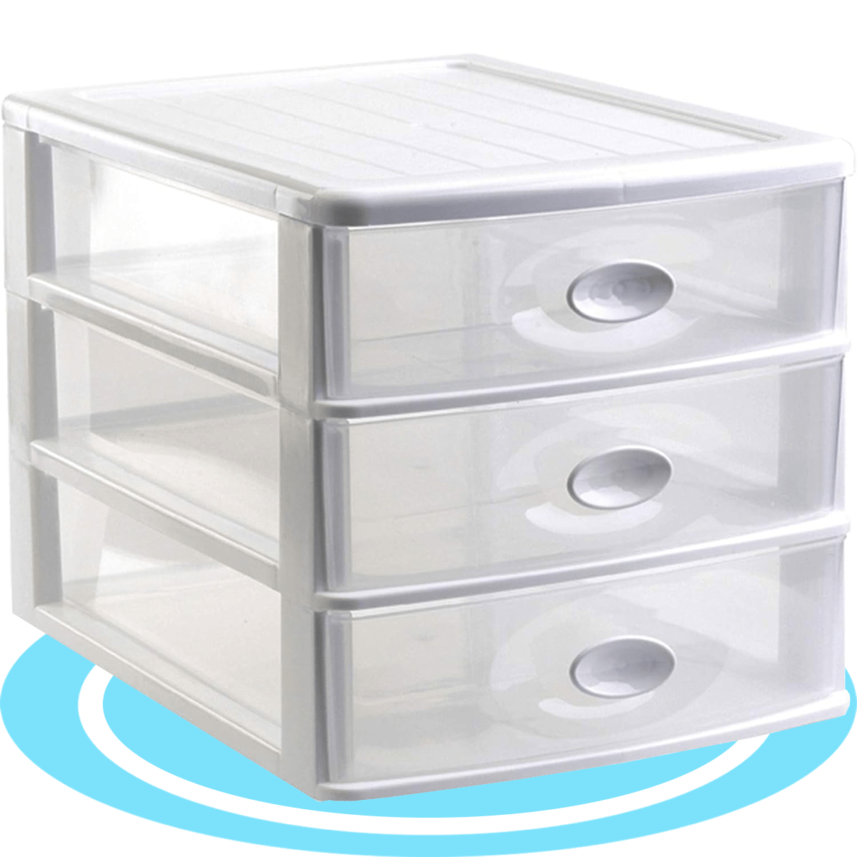 Cajonera Plastico, Organizador de Cajones, Cajones de Almacenamiento de Plástico Transparente, Cajonera de Escritorio, Organizadores Apilables e Impermeables para Ropa, Zapatos, Juguetes y Objetos, Cajas de Clasificación Resistentes