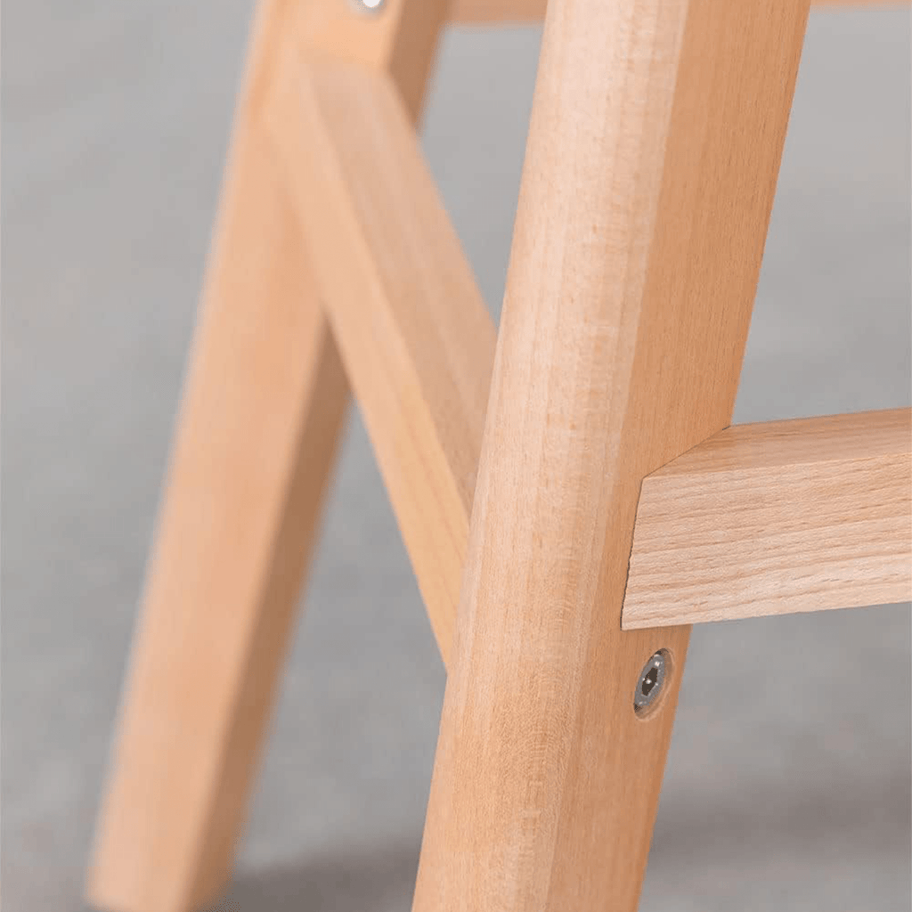 Taburete Alto Cocina con Respaldo, Asiento Blando y Tapizado, Patas Altas Resistentes de Madera de Haya con Reposapiés, Sillas Nórdicas, Ideal para Cocina, Salón, Comedor y Restaurante, 54.5 x 49.5 x 106 cm