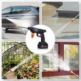 Pistola de Agua a Presión Multifunción con Batería Recargable, Boquilla Ajustable y Filtro Inoxidable, Ideal para Jardinería, Limpieza del Hogar y Lavado de Coches