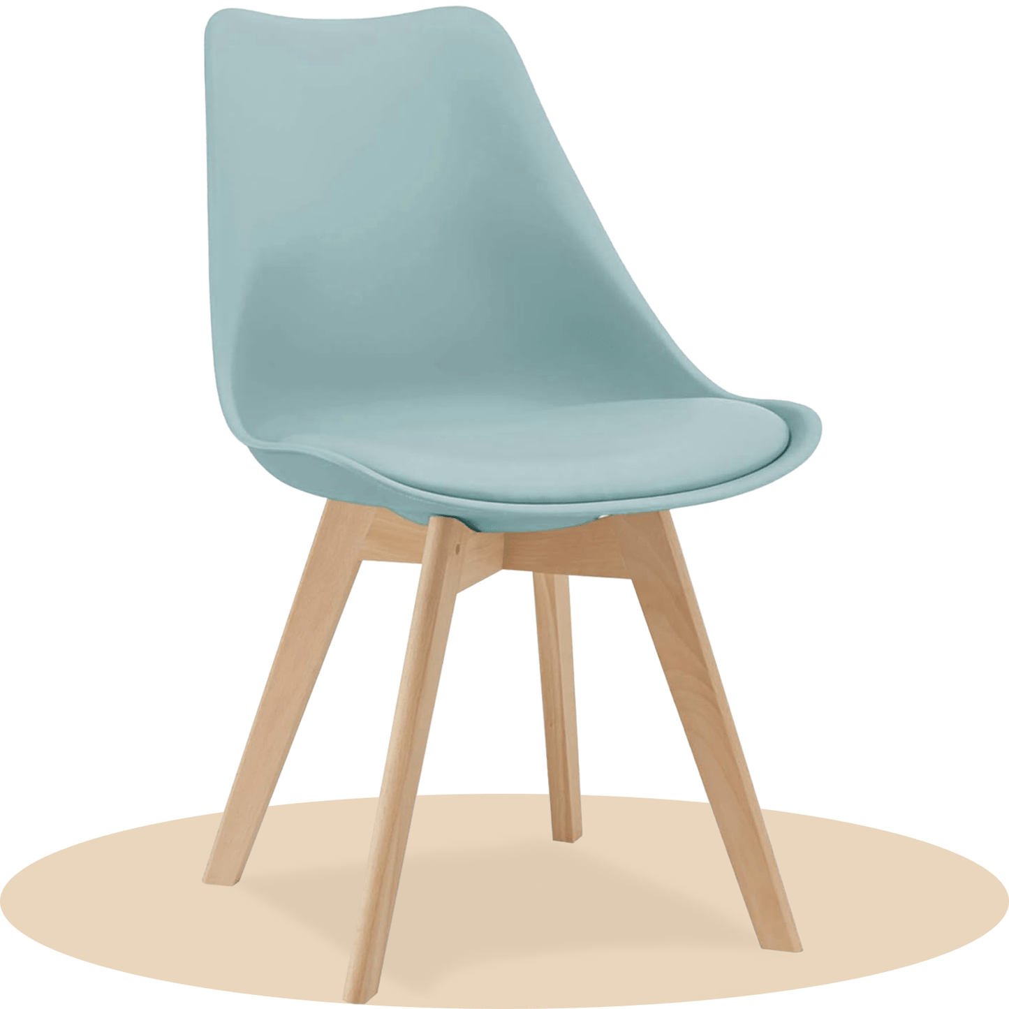 1/2/4/6 Unidad Sillas para Comedor, Sillas para Cocina con Asiento Blando, Tapizado y Patas Resistentes de Madera de Haya, Sillas Nórdicas