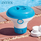 INTEX Dispensador Cloro Piscina de Ø 12,7 cm, Skimmer Piscina, Compatible con Tabletas de Cloro o Bromo de Ø 2,5 cm, Tapa de Doble Cierre de Seguridad, Apto para Cualquier Piscina y Spa