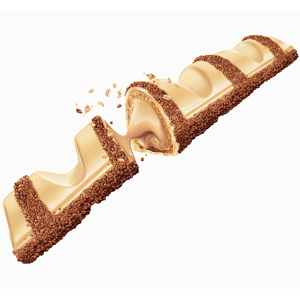 Kinder Bueno, Barritas de Chocolate Blanco y Crema de Avellanas, 1 Caja de 30 Paquetes de 43g, 60 Barritas en Total