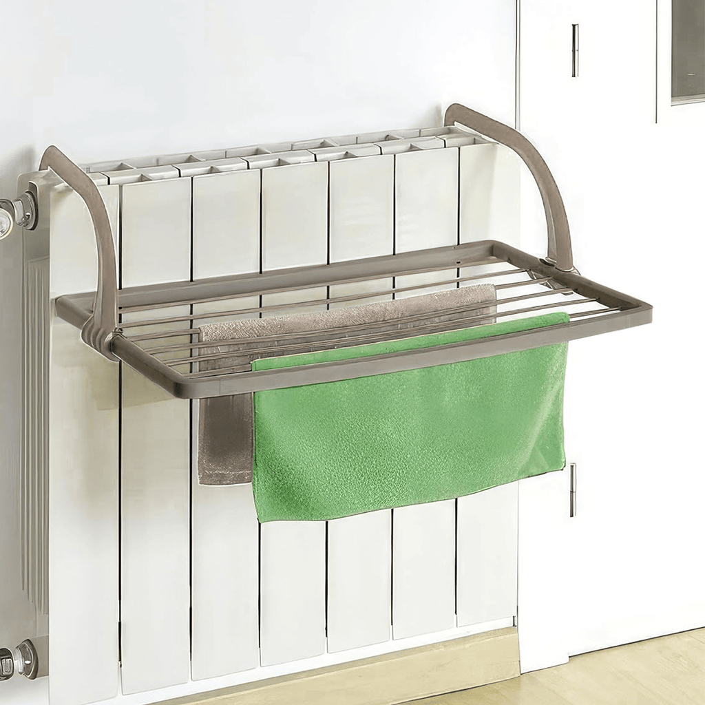 Tendedero Balcón con Superficie de Tendido de 3m, para Balcones y Radiadores, Resistente la Intemperie, 55 x 33,5cm