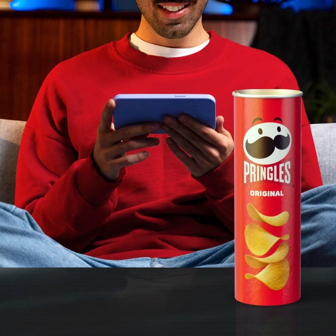 Pringles Original, Snack de Patatas Fritas sabor Original, Tamaño XL de 165g, Pack de 3 Unidades