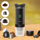 Maquina Café Espresso Portátil, Compatible con Cápsulas Pequeñas, Grandes y Café Molido, Fácil de Limpiar, Carga USB-C, Hasta 50 Cafés por cada Carga Completa, Compacto y Ligero Ideal para Fuera de Casa, Trabajo, Oficina, Viaje, Excursión