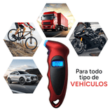 Manometro Neumaticos, Medidor de Presión de Neumáticos Digital con Pantalla LCD retroiluminada para Coche, 4 Ajustes, Rango presión: 0-150PSI o 0-7.0 BAR o 0-7.0Kgf / cm2 o 0-700Kpa, Controla el Desgaste de los Neumáticos