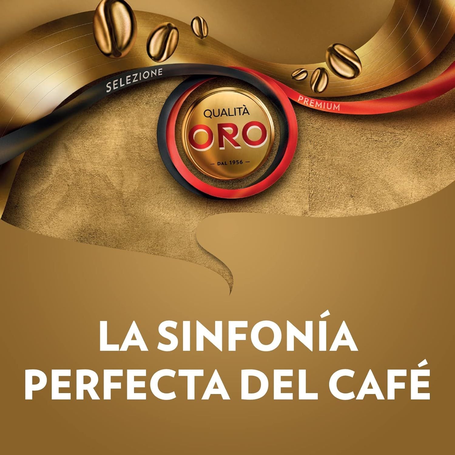Lavazza Café Grano Natural Qualità Oro, Mezcla 100% Arábica, con Notas Aromáticas Florales y Afrutadas, Intensidad 5/10, Tueste Medio, 1/2 kg