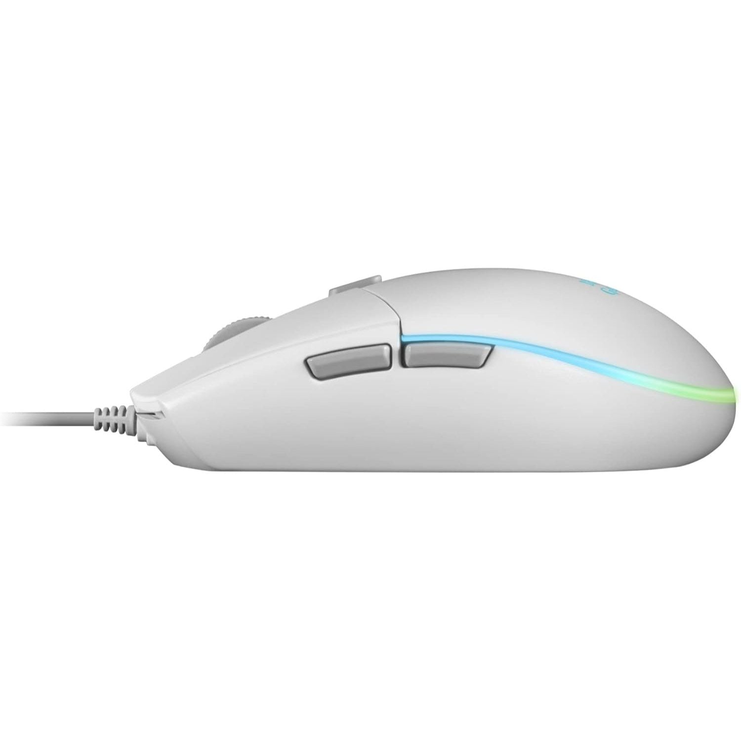 Mars Gaming MMG, Ratón Gaming Compacto 3200 dpi RGB Flow, Switches Mecánicos HUANO, Diseño Ligero Antideslizante, 6 Botones, Windows, Linux, Mac, PS4, PS5, Xbox One, Xbox Series X-S, Blanco