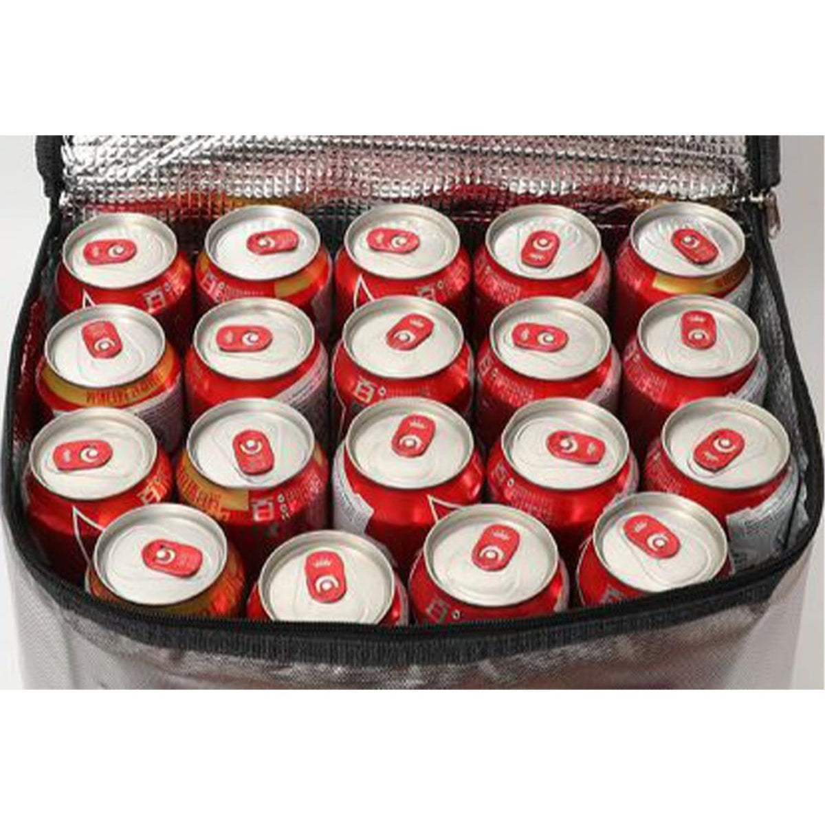 Bolsa Térmica Comida de 30L de Capacidad, Bolsa Aislamiento Isotérmico Hermética, Resistente y Espaciosa, ideal para Picnic, Playa, Camping y Excursión, Gris