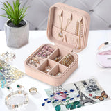 Mini Joyero Viaje, Estuche Portátil para Joyas, Organizador Joyas, Portable, Ideal para Viajes, Cremallera Resistente, Caja de Almacenamiento para pendientes, anillos, collares, pulseras