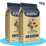 BORBONE Crema Superiore Café en Grano Natural, Intensidad 7/10, Café Italiano, 500g/1kg