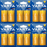 Pilas D Alcalinas de Alto Rendimiento, VARTA Longlife, Ultra Larga Duración, Energía Potente y Continua, Ideal para Linternas de Alto Consumo, Radios Portátiles, Juguetes Grandes, Equipos de Sonido y Dispositivos Industriales - VARTA