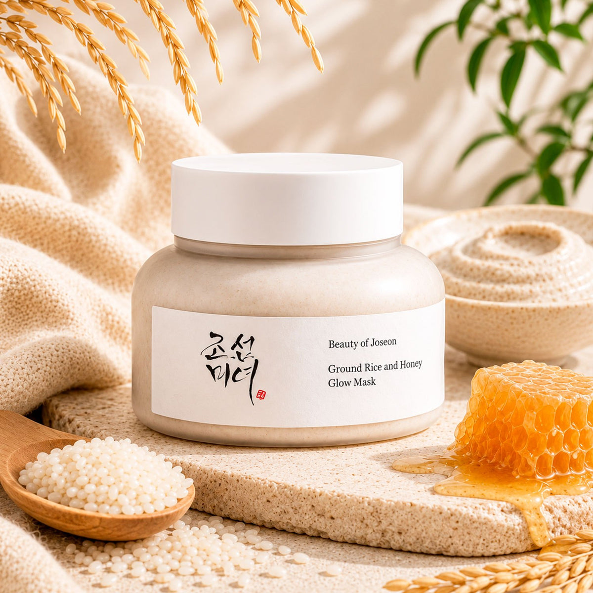 Beauty of Joseon Ground Rice and Honey Glow, Mascarilla Facial Exfoliante con Arroz y Miel, Hidratante, 150 ml