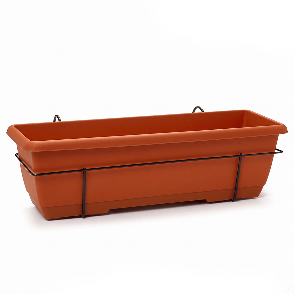 Jardinera Balconera 60 cm, Jardinera Colgante con Barandilla, Fabricada con Materiales de Alta Calidad para Uso Diario, Ideal para Balcón, Valla y Jardín, Perfectas para Plantas de Interior y Exterior, 60 cm