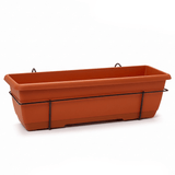 Jardinera Balconera 60 cm, Jardinera Colgante con Barandilla, Fabricada con Materiales de Alta Calidad para Uso Diario, Ideal para Balcón, Valla y Jardín, Perfectas para Plantas de Interior y Exterior, 60 cm