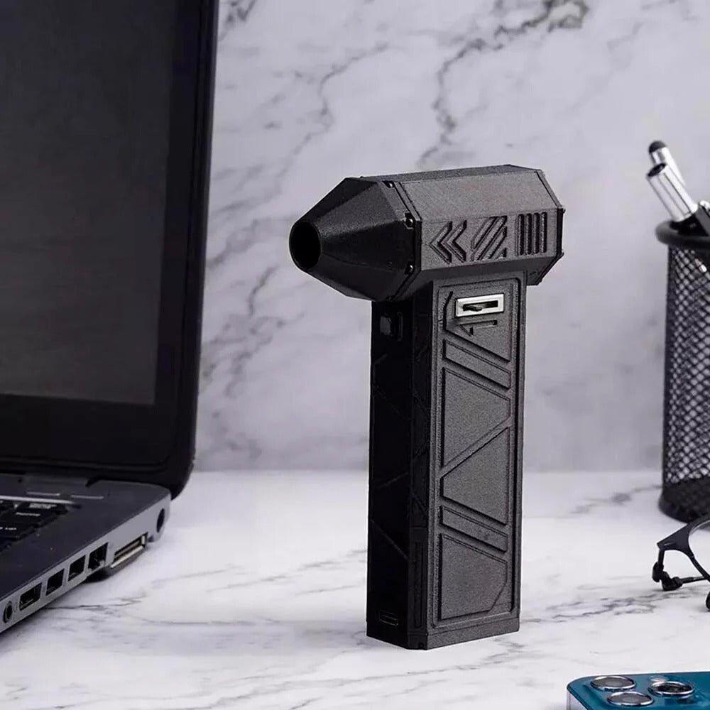 Soplador Aspirador Turbo 2 en 1, Portátil y Recargable, Gran Potencia de Aire, Regulable, Incluye Accesorios