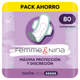 Compresas Mujer Menstruación, Máxima Seguridad, Comodidad y Discreción, Diseñada para Adaptarse, Perfectas para Uso Diario - FEMME & NINA