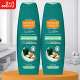 Natural Honey, Gel de Ducha Amazonia Hidratante y Nutritivo, con Extracto de Castañas Brasileñas y Hydradermal Complex para una Piel Hidratada, Fresca y Revitalizada, Línea Sensations, 600 ml