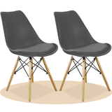 Sillas para Comedor, Sillas para Cocina con Asiento Blando, Tapizado y Patas Resistentes de Madera de Haya, Sillas Nórdicas Minimalistas, 49.5 x 44 x 79.5 cm