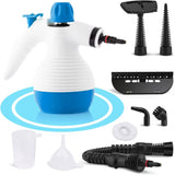 Vaporeta de Limpieza Hogar, Limpieza Vapor, Vaporeta de Mano con 9 Accesorios, Limpia a Vapor todo tipo de Superficies, Ideal para el Hogar y el Coche, Incluye 9 Accesorios, Depósito hasta 350 ml, Ratio de vapor: J 26-32 G/Min, Presión de vapor: 2,6-3
