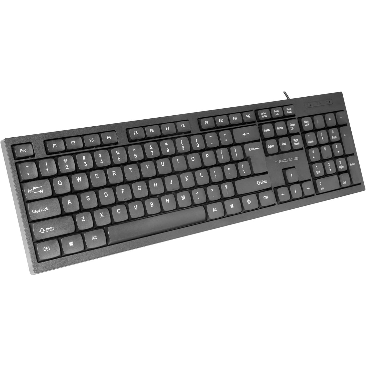 Tacens Anima AK02, Teclado PC Completo, Formato Compacto, Teclas Silenciosas Perfil Bajo, SmartKey Copilot AI, Plug&Play, Windows|Linux|Mac |PS4|PS5|Xbox One|Xbox Series X-S|Switch|Switch 2, Español