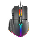 Mars Gaming MM-XT, Ratón Gaming RGB, Diseño Ergonómico con Reposa Pulgar, Sensor Óptico 12800DPI, 9 Botones Configurables, Switches Huano, Software de Control, Compatibilidad Multiplataforma, Negro