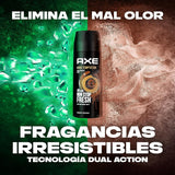 Axe Desodorante Spray Antitranspirante Dark Temptation, Aroma a Chocolate Negro​, Olor Irresistible durante 48 horas, 150ml por Spray