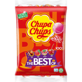 Chupa Chups Caramelo con Palo de Sabores Variados, Piruleta Caramelo, 120/240/360 Chupa Chups
