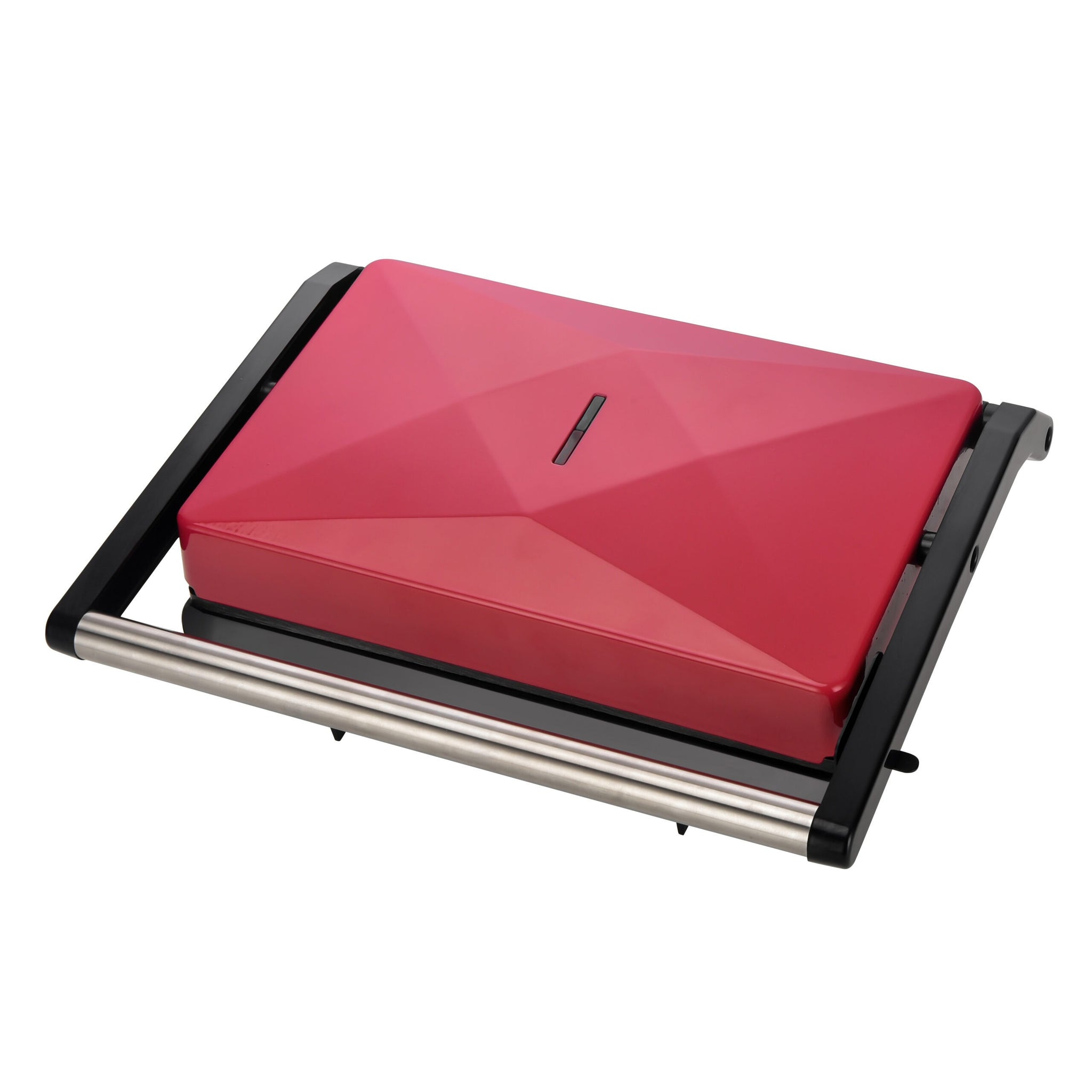 Parrilla Eléctrica, Plancha Grill de 850W, Tamaño Plancha: 23 x 14,3cm, Recubrimiento Antiadherente, Control Automático de Temperatura, Indicador Luminoso, Tapa Fácil de Abrir, 29 x 10,3 x 24,4 cm