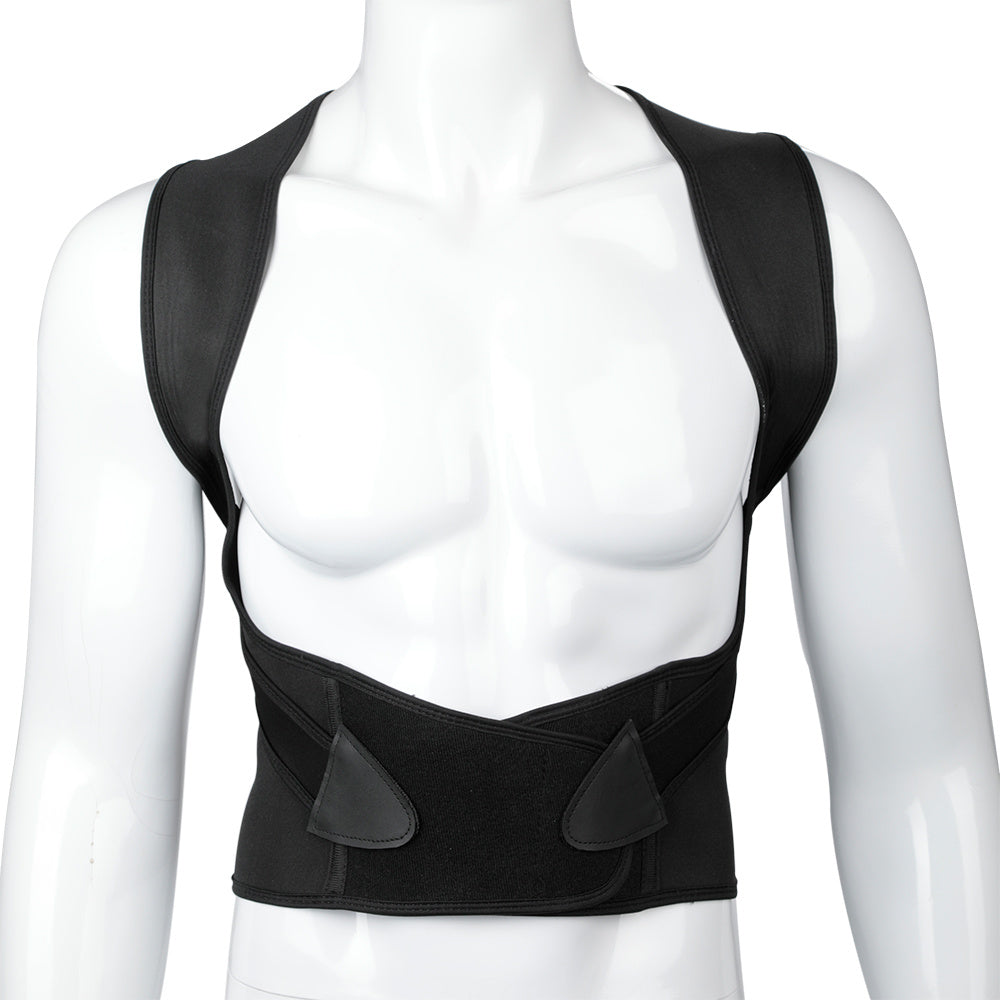 Corrector Lumbar Espalda, Cintura y Hombros Ajustables, Ayuda a Reducir al Fatiga, Absorbe el Sudor, Hecho de Neopreno, Poliéster y Nylon, Cómodo para el Uso Diario