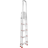Escaleras Plegables Aluminio de Tijera Super Resistente hasta 150Kg, Acero y Aluminio Antideslizantes