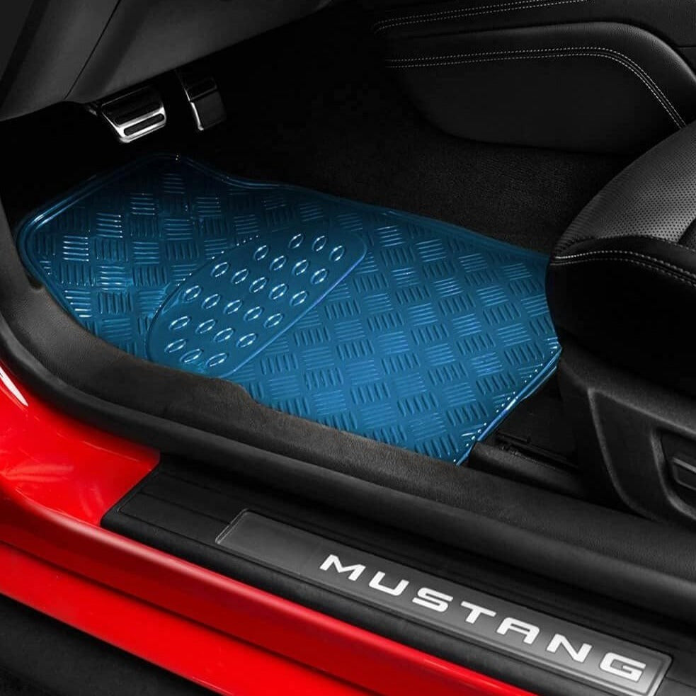 Alfombrillas Coche Antideslizantes, Set 4 Alfombrillas Universales para Coche, Hechas de PVC Duradero y Resistente, Instalación Fácil y Protección Completa para el Interior del Vehículo, Fácil de Limpiar