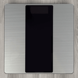 Bascula de Baño Digital con Pantalla LCD, Vidrio Templado de 5 mm, 180 kg de Capacidad, Encendido por Toque, Conversión kg/lb, Funciona con 2 Baterías tamaño AAA (no incluidas)