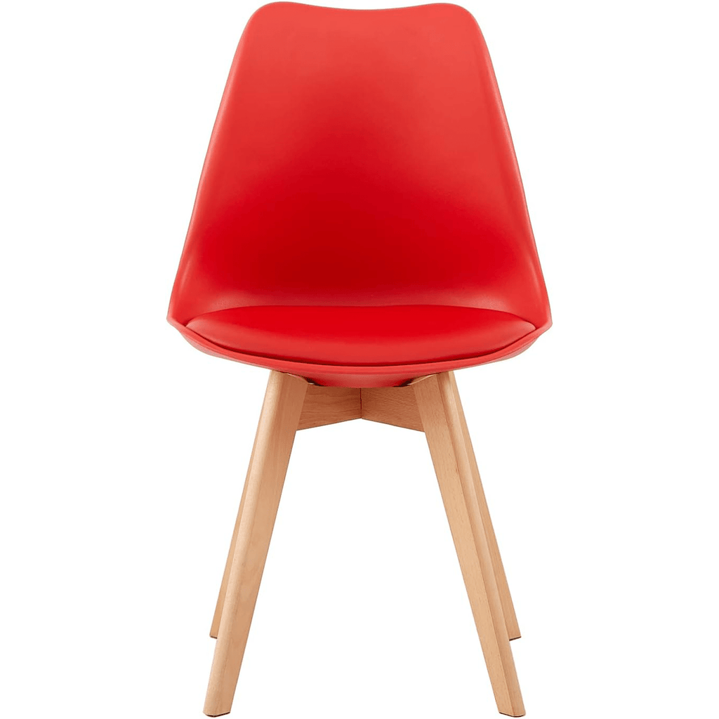1/2/4/6 Unidad Sillas para Comedor, Sillas para Cocina con Asiento Blando, Tapizado y Patas Resistentes de Madera de Haya, Sillas Nórdicas