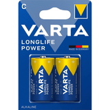 Pilas C Alcalinas de Alto Rendimiento, VARTA Longlife Power, Ultra Larga Duración, Energía Potente y Continua, Ideal para Juguetes, Linternas, Radios, Reproductores de CD, Robots, Cámaras, Altavoces y Otros Dispositivos de Alta Demanda Energética - VARTA