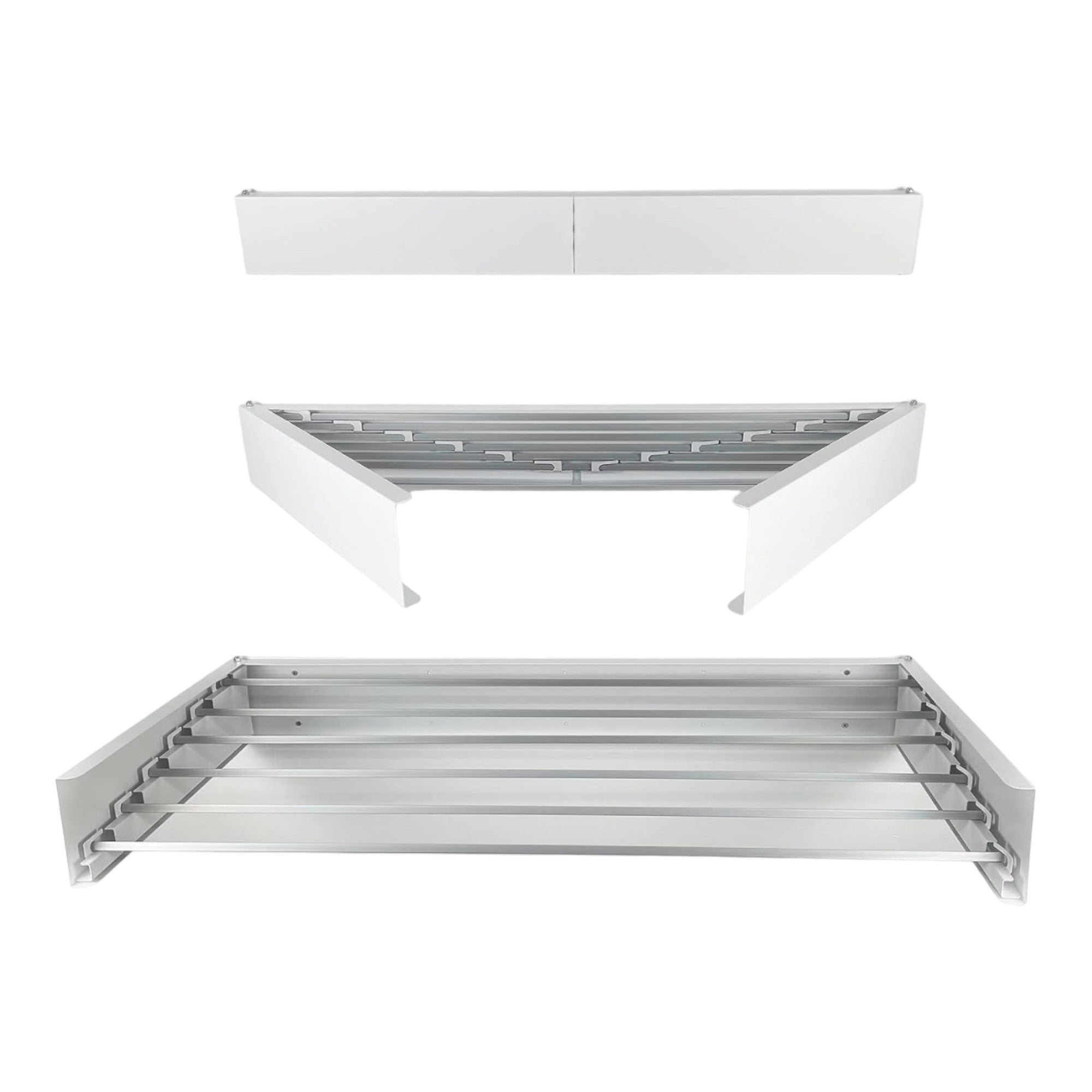 Tendedero Ropa Pared, Tendedero Plegable Pared para Interiores y Exteriores, Soporta hasta 25 Kg, Fácil de Instalar y Usar, Ideal para Optimizar Espacio, Resistente Perfecto para el Uso Diario, Elegante y Moderno, 80 x 40 x 10 cm