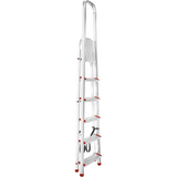 Escaleras Plegables Aluminio de Tijera Super Resistente hasta 150Kg, Acero y Aluminio Antideslizantes