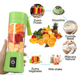 Licuadora Portatil Zumos y Batidos, Batidora para Frutas y Verduras, 6 Cuchillas de Acero, Vaso de 380ml de Capacidad, Ideal para Llevar, Cable de Carga USB, Batería de 800 mAh, 22000 RPM
