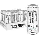 MONSTER ENERGY Bebida Energética, Refresco Energético, Pack 12/24 Latas de 500ml