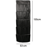 Organizador Puerta con 20 Bolsillos, Organizador de Almacenamiento Colgante sobre la Puerta, Incluye 3 ganchos para colgar, Fabricado en Tela de Poliéster 210D de Máxima Calidad, 135 x 53 cm