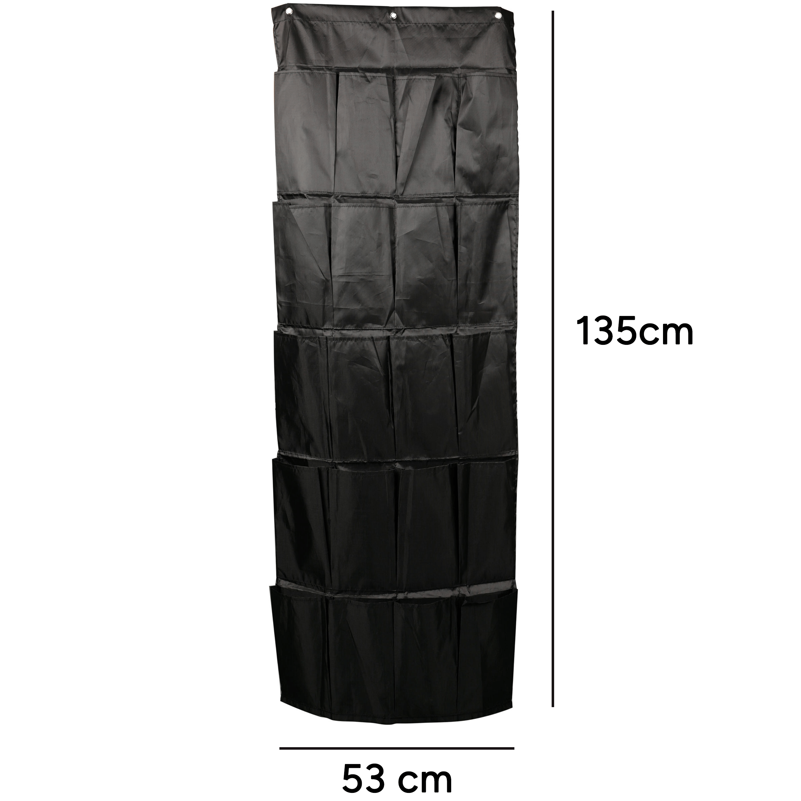 Organizador Puerta con 20 Bolsillos, Organizador de Almacenamiento Colgante sobre la Puerta, Incluye 3 ganchos para colgar, Fabricado en Tela de Poliéster 210D de Máxima Calidad, 135 x 53 cm
