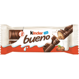 Kinder Bueno, Barritas de Chocolate y Crema de Avellanas, 15/30 Paquetes de 43g