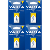 Pilas 9V Alcalinas, Pilas 9v Cuadradas de Alto Rendimiento, VARTA Energy, Larga Duración, Energía Continua, Ideal para Detectores de Humo, Micrófonos Inalámbricos, Pedales de Guitarra, Multímetros, Electrodomésticos