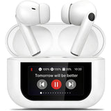 Auriculares Inalambricos de Bluetooth con Estuche de Carga, Distancia de Transmisión: 10m, 7h de Tiempo de Uso, Pantalla Táctil, Rango de Respuesta de Frecuencia: 20Hz-20KHZ, Carga USB, Capacidad de Batería de los Auriculares: 40mAh
