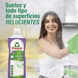 Frosch Limpiador Multiusos de Hogar con Extractos de Lavanda, Elimina la Grasa y la Suciedad en General, Higienizante Eficaz, Resultado Brillante y Duradero, 1L
