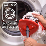 Vileda Recambio Fregona Turbo, Compatible con Todos los Sistemas Turbo de Vileda, Apto para Todo Tipo de Suelos, Lavable en Lavadora, Elimina el 99% de las Bacterias