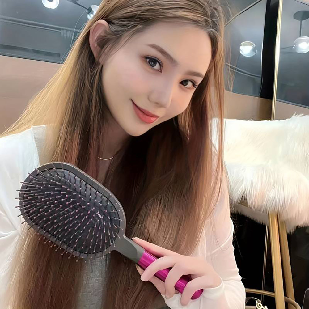 Cepillo Desenredante para Cabello Natural, Rizado, Liso, Húmedo o Seco, Peine de Púas Anchas, Cepillo Pelo Mujer Anti Enredo para Todo Tipo de Cabello, Cepillo con Pala de Gran Tamaño, Desenreda sin Tirones, Antiestático, Masajea el Cuero Cabelludo